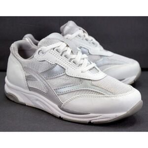 SAS Journey Womens Size US 7 WW White Silver Casual Walking Tripad Comfort Shoes